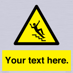 Custom Slippery Stairs Sign